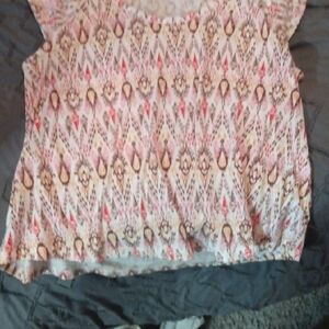 LOFT Multicolor Patterned Blouse